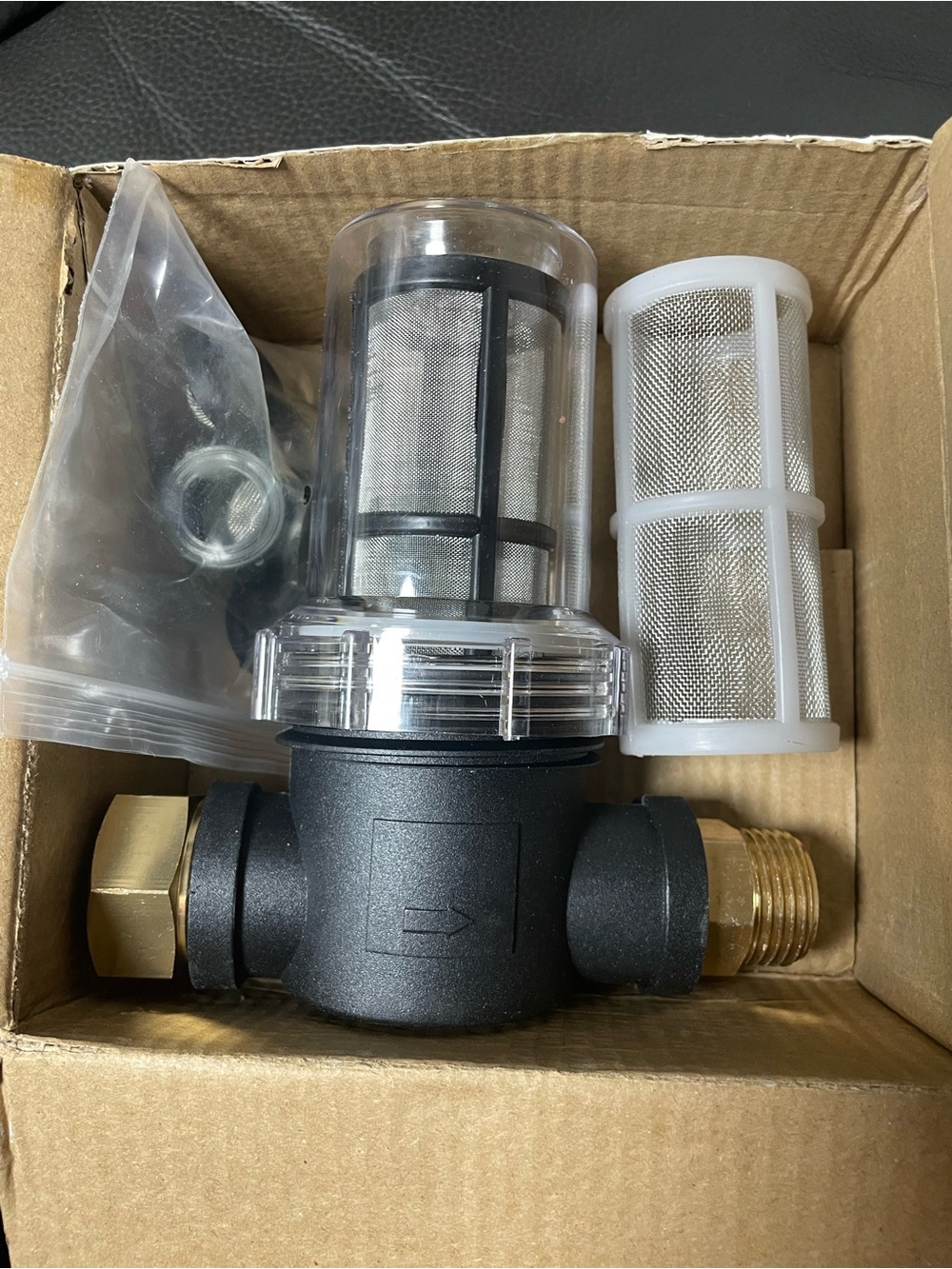 Reusable Spin Down Whole House Sediment Water Filter System 40 Micron 3/4" FNPT